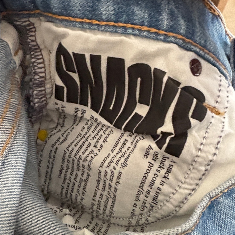 MOTHER SNACKS SLICED MAXI DENIM SKIRT- size 23 NWT - Picture 8 of 9